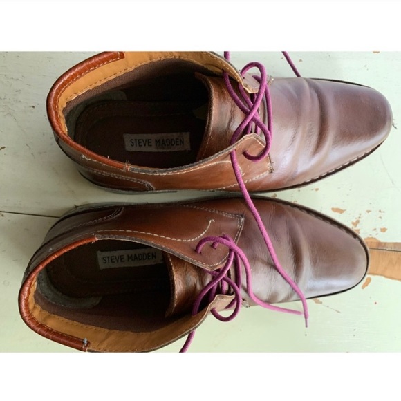 Steve Madden : Ivon leather Chukka Boots - Picture 12 of 13